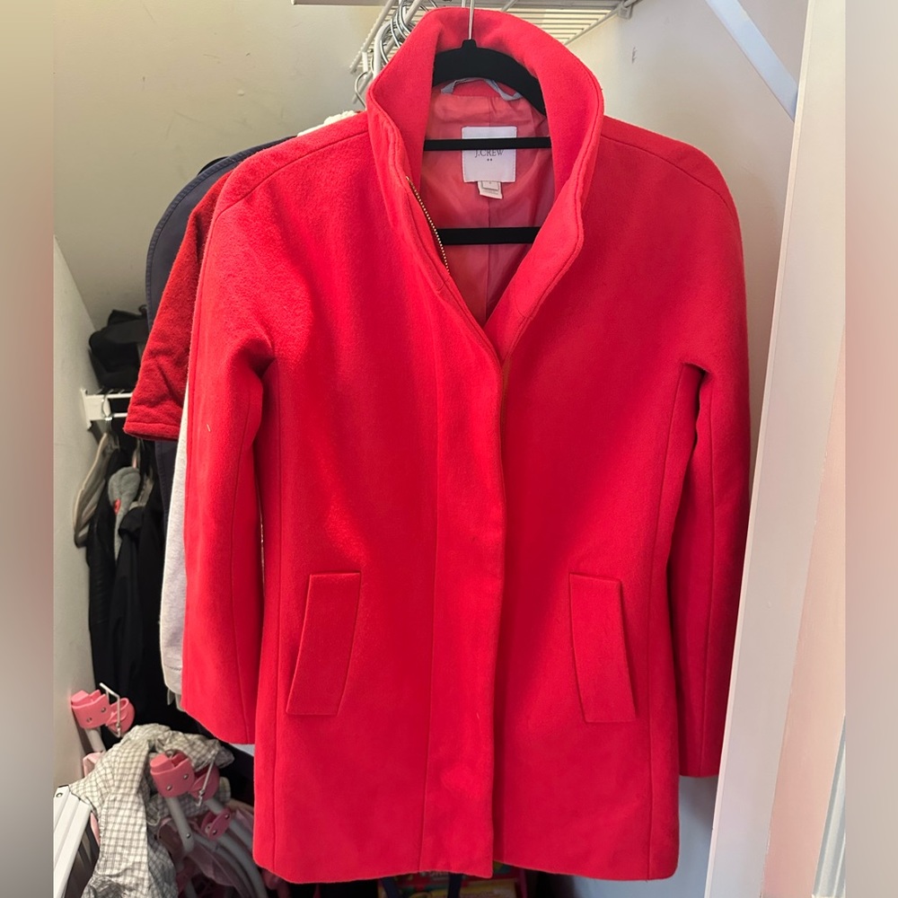 Red wool coat - JCrew